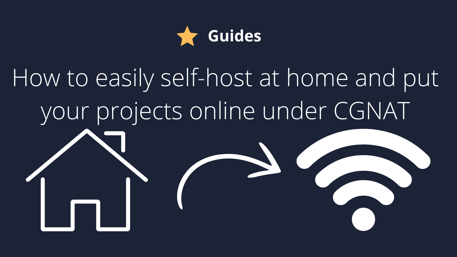 How to easily self-host at home and put your projects online under CGNAT